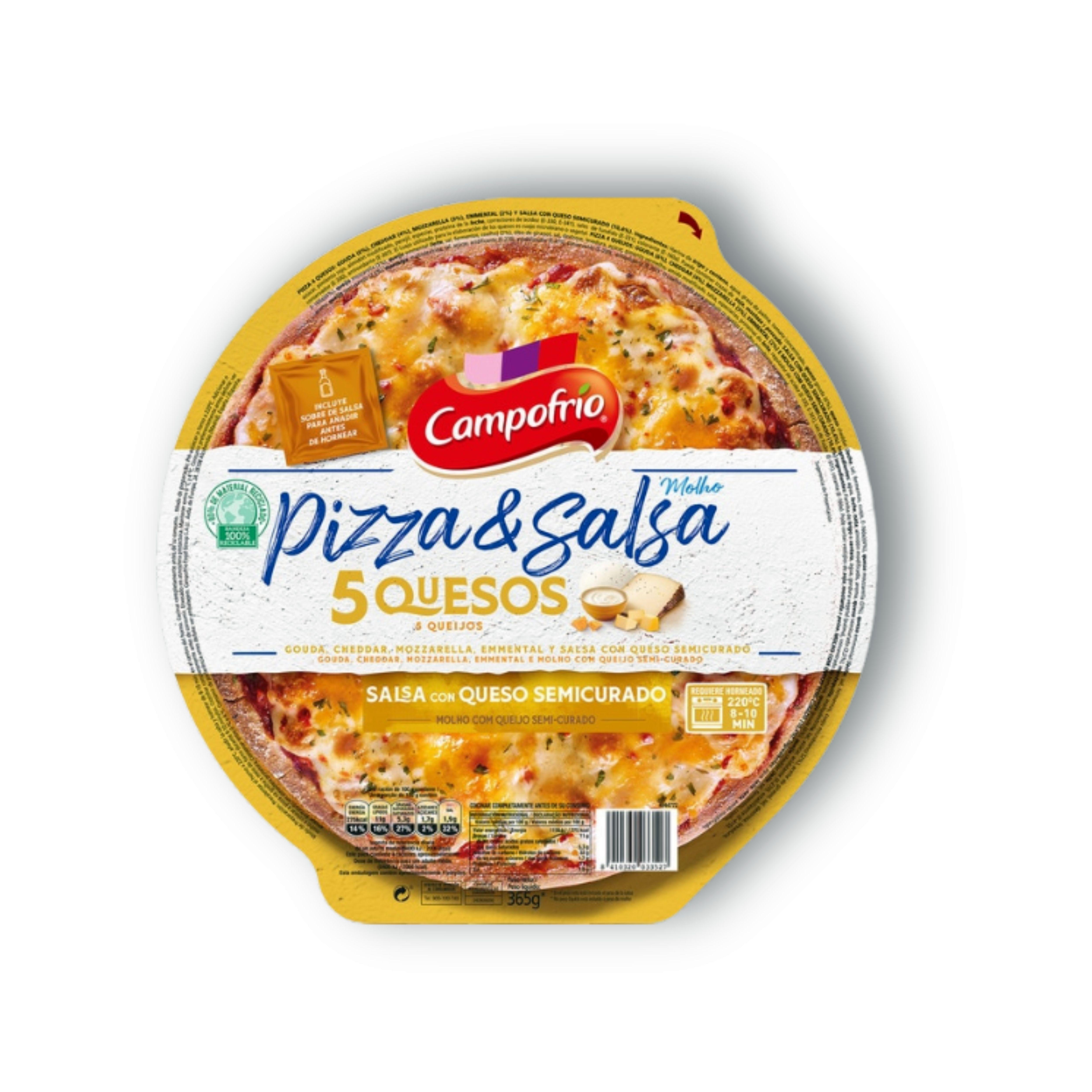PIZZA 5 QUESOS - 7 Uds.